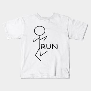 Running Funny  Runner Kids T-Shirt